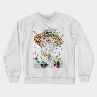 HERMANN HESSE - watercolor portrait .2 Crewneck Sweatshirt